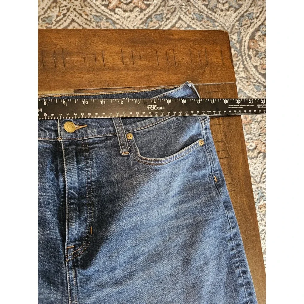 J.CREW Wide Leg Trouser Jeans Size 32 High Rise Denim Blue Wash Streetwear Skate